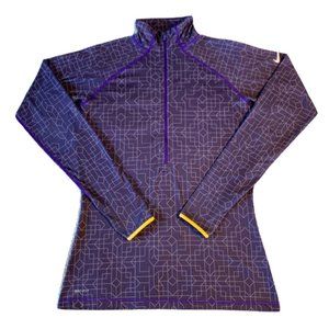 Nike Pro Dri-Fit Half Zip Pullover (Purple) Size Large 